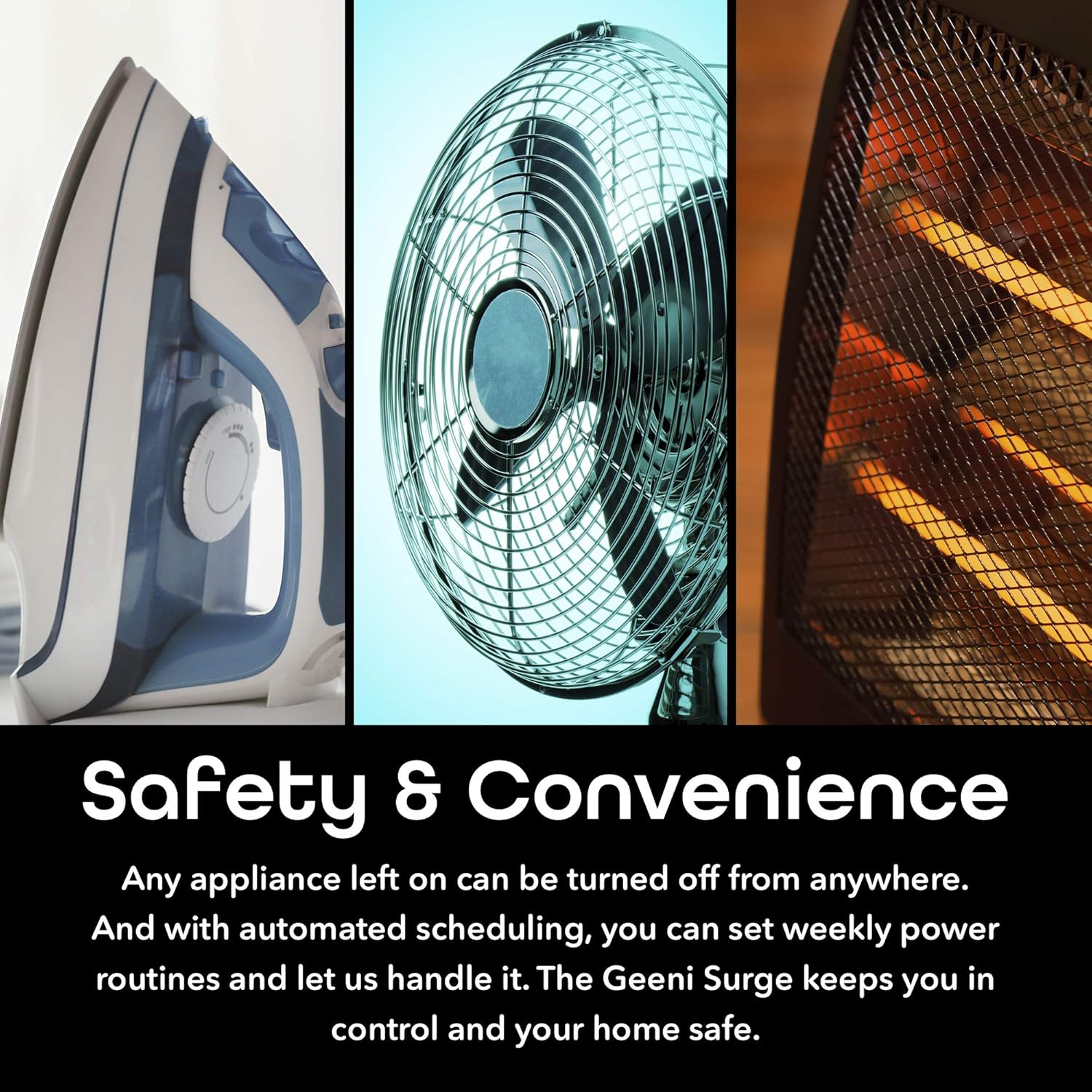 Geeni Surge 6-Outlet Smart Extension Cord, Surge Protector and Cord Extender, Works with Alexa, Google Assistant, Requires 2.4 GHz WiFi, 3 Feet - Image 9